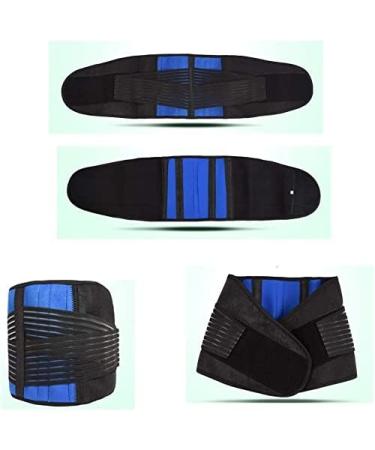 Adjustable Neoprene Support Belt for Back Pain Relief | Posture Corset & Lumbar Support | Unisex Waist/Abdominal Belt (Blue S) - Buy Online on GoSupps.com