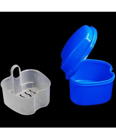 Generic Denture Box - Travel-Friendly False Teeth Container in Dark Blue | Ultimate Protection for Your Dentures - Buy Online on GoSupps.com