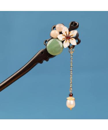 LALAFINA Hair Styling Accessories Hairpin Bun Flower Vintage Ebony Miss Hair Chopsticks - Buy Online on GoSupps.com