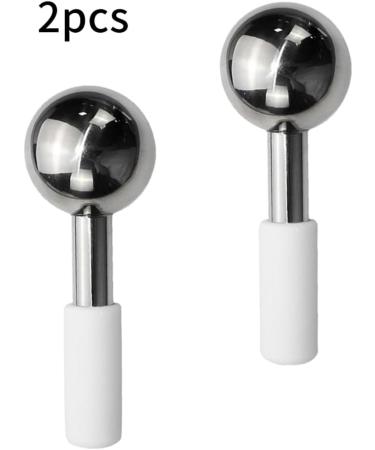 Face Ice Ball Stainless Steel Facial Massage Roller - 2pcs Facial Ice Massager for Beauty & Skincare - Buy Online on GoSupps.com