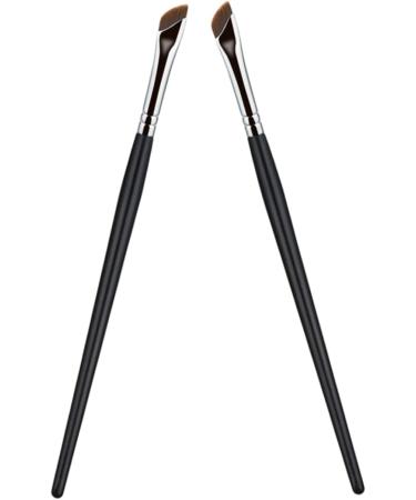 Healeved 4 Pcs Eyebrow Brush Eye Cosmetics Brush Portable Eyeliner Brush Flat Tapered Brush Artificial Fiber - Buy Online on GoSupps.com