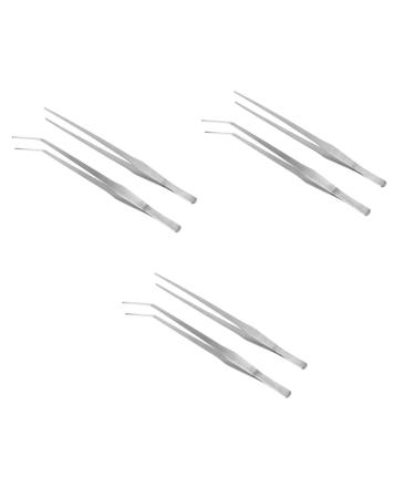 MipCase 6 pieces 38 tweezers for aquarium plants tweezers for aquatic plants Especially tweezers aqua pliers Aquarium curved tweezers 38cmx3pcs such as shown