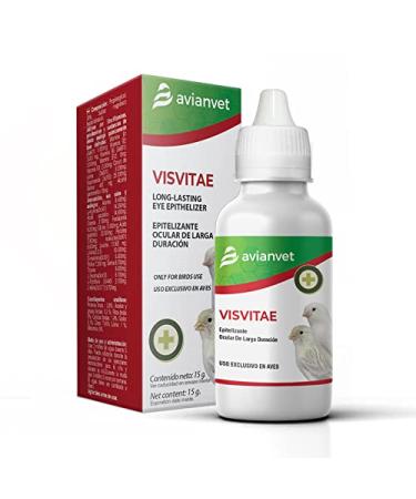Visvitae | Eye drops for bird eye injuries | Hydrates the eyes moisturizes and protects the cornea 15 g