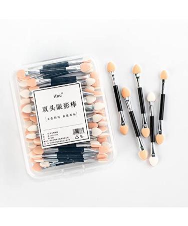 3 Packs Double-Head Sponge Portable Boxed Eyeshadow Stick Lazy Beginner Eye Makeup Tool Specification: 50PCS/Box lijiaixn
