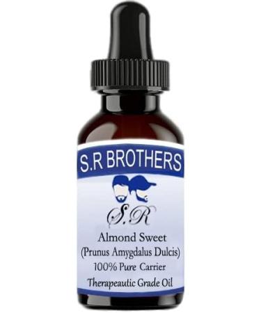Buy SR Brothers Almond Sweet Oil (10ml) - Pure & Natural Therapeutic Carrier Oil for Skin & Hair | International Shipping - Buy Online on GoSupps.com