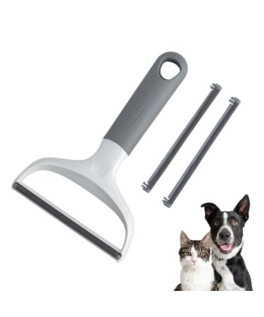 Evercare Duo Pet Hair and Lint Remover Dual-Sided Comb for Removing Pet Hair and Lint from Clothing and Furniture - Sturdy Metal Comb Side Gentle Delicate Comb Side Versatile Uses Reusable