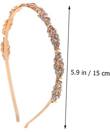 MAGICLULU hair accessories trend grace Metal European and American headband Fashion woman Rhinestones Headband Glitter Headband For Women's Hair crystal headgear scarf - Buy Online on GoSupps.com