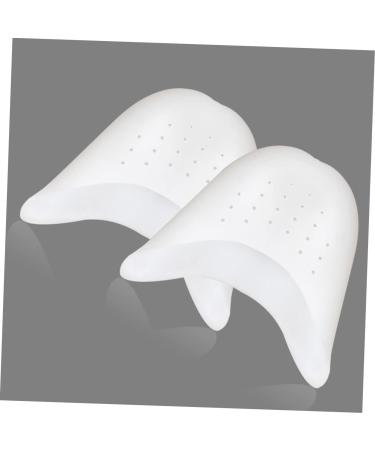 NOLITOY Pointed Toe High Heels - 1 Pair Silicone Gel Toe Protectors for Women - Dance Pointe Shoe Pads - White, Medium - Buy Online on GoSupps.com