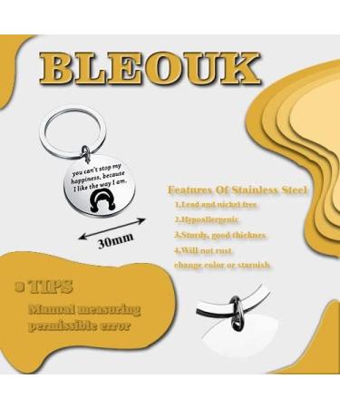 BLEOUK Hair Musical Keychain - Broadway Theme Gift with Motivational Quote for Dancers - Buy Online on GoSupps.com