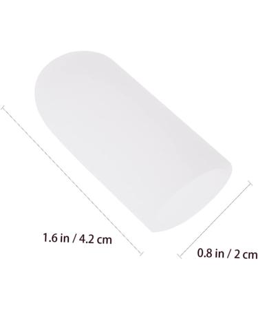 White Gel Toe Protectors - Pair of Eversion Shoe Caps for Blisters & Foot Protection - Buy Online on GoSupps.com