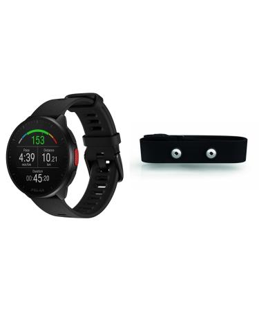 Polar Pacer Pro - Professional GPS running clock - Ultralight design with handy keys - New training program & recreational functions - Pulse knife - Improved display contrast - Music control Night Black Pacer