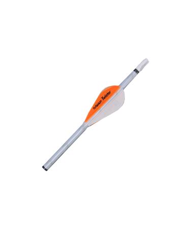 New Archery Products Quikfletch Twister 2" 4-Vane Stabilizing Fletching for Increased Accuracy of Compound Bow Arrows & Crossbow Bolts - 6 Pack White/Orange