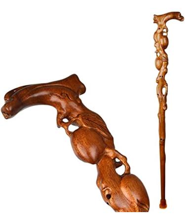 Solid Wood Crutches Disabled&Elderly Lightweight Non-Slip Solid Walking Stick Hiking Sticks/Walking Poles for Balance Aid B Elegant