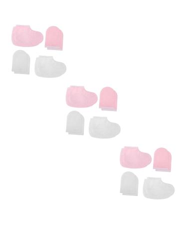 Healeved 12 Pairs Gloves Beauty Wax Bath Mittens Paraffin Wax Mitts and Booties Cloth Gloves Booties Bath Treatment Mitt Glove Paraffin Wax Bath Mitts Beauty Foot Product