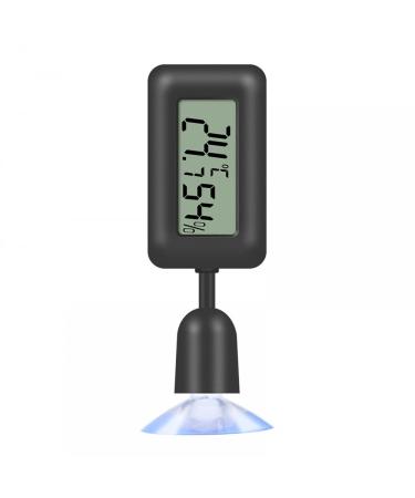 Reptiles thermometer waterproof highly sensitive digital hygrometer rotatable aquarium temperature measuring devices with suction cup for reptile aquariums