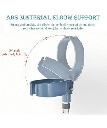 SilteD Canes Crutch Armpit Arm Portable Aluminum Alloy Retractable Adjustable Walker Elbows - Buy Online on GoSupps.com