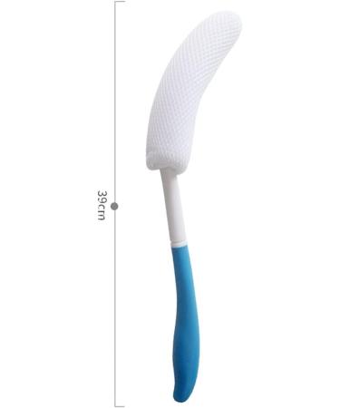 Anti-Slip Long Handle Bath Brush - Blue - 15.35 inches - Ideal for Adults, Elderly, and Maternal Care - Buy Online on GoSupps.com