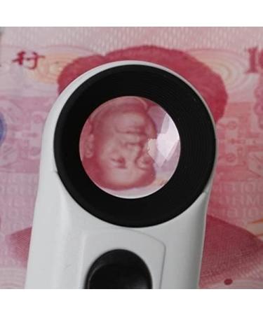 Handheld Reading Magnifier Magnifying Mirror Magnifying Glass 40X Handheld 2 LED Light Magnifier Reading Magnifying Glass Lens Jewelry Loupe - Buy Online on GoSupps.com