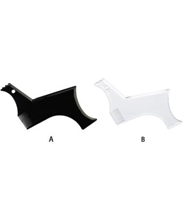 rongweiwang Beard Template For Men Smooth And Comfortable Shaping Experience Compact And Lightweight ABS Beard Shaping Tool Template Transparent - Buy Online on GoSupps.com