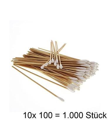 1000x 15cm Cotton Swabs | Kosmetex Cotton Buds with Wooden Sticks | Premium Quality for Personal Care - Buy Online on GoSupps.com