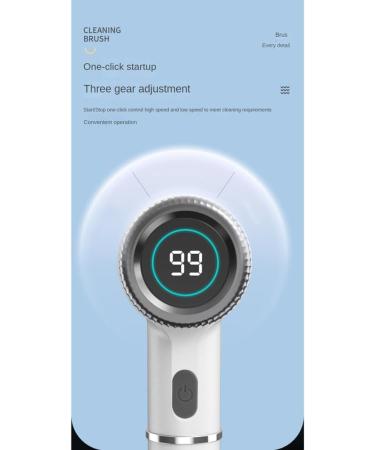 Tovmekdjn Electric Scrubber Electric Cleaning Brush Cordless Power Scrubber Wih 5 Replace Brush Heads for Bathroom Kitchens Easy to Use - Buy Online on GoSupps.com