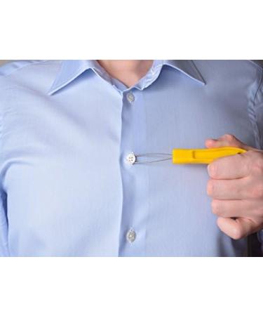 Button Aid Dressing Tool with Plastic Handle Easy Button Hook in Yellow | International Shipping Available - Buy Online on GoSupps.com