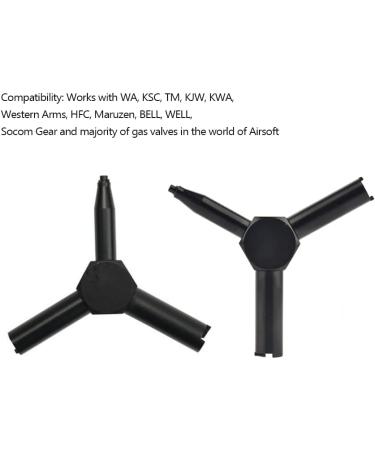 FAZee Gas Valve Key for Airsoft - Universal Triangle Wrench & Magazine Charging Valve Removal Tool - Buy Online on GoSupps.com