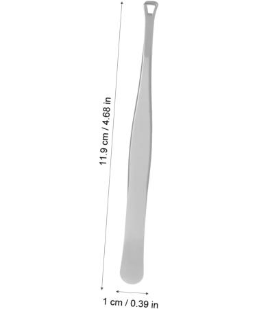 Beaupretty 3 Pi ces Agrafe D'acn Outil Com don Points Noirs Pince piler Pince Sourcils Ciseaux Poils Nasaux Outil Extracteur De Com dons Bout Rond Acier Inoxydable pilation Cuill re 11.9X1cmx3pcs Argent-2x3pcs - Buy Online on GoSupps.com