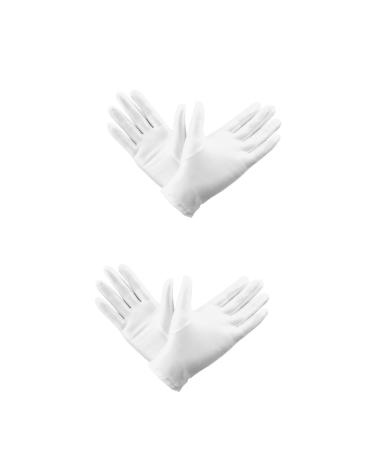 Angoily 20 Pairs Beauty Hand Gloves Cotton Gloves Cooking Prep Gloves Paraffin Hand Mitts Moisturizing Gloves Meal Prep Gloves Hand Moisturizer Gloves Mittens White Gloves Short Work