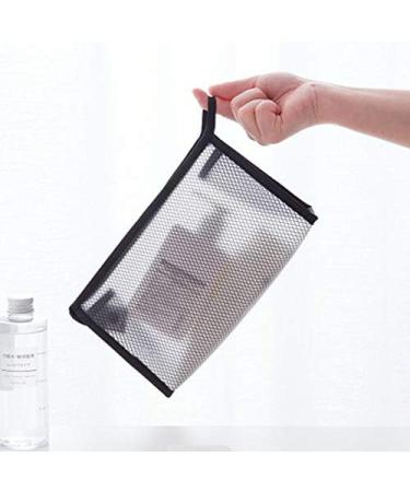 IKAAR Waterproof Transparent Cosmetic Bag | Small Toiletry Makeup Bag | PVC Zipper Pouch Black - Shop Internationally - Buy Online on GoSupps.com