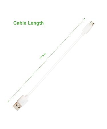 Baby Monitor Cord Replacement - 13ft Micro USB Charger Cable for LBTech, Owlet, Infant Optics, eufy, Moonybaby, VAVA - Buy Online on GoSupps.com