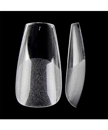 120 Matte Ballerina Press-On Tips | Short Full Cover Coffin Shape Nails for Stunning Nail Designs - Fast International Shipping - Buy Online on GoSupps.com