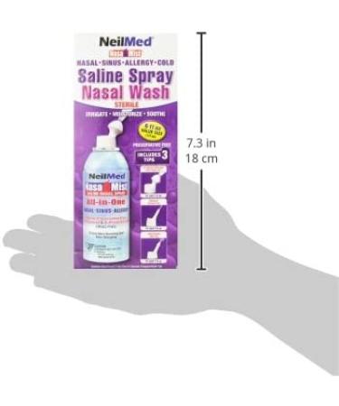 NeilMed NasaMist Multi-Purpose Saline Spray - 6.3 Fl Oz | Nasal Relief & Hydration - Buy Online on GoSupps.com