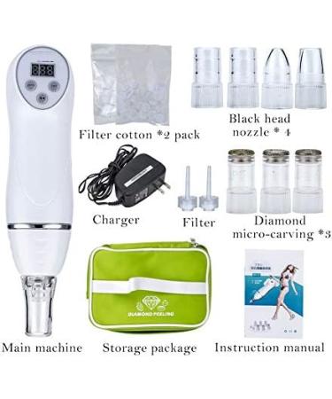 YAVOCOS Blackhead Vacuum Suction Remover - Mini Diamond Dermabrasion Skin Peeling Beauty Device - Buy Online on GoSupps.com