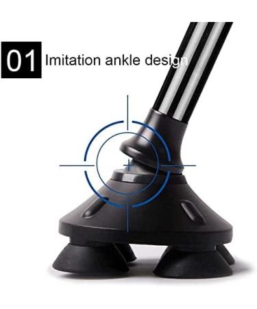 Walking Stick Folding Cane Crutches Multifunction Telescopic Cane Lightweight Walking Stick Old Man Prosperous - Buy Online on GoSupps.com