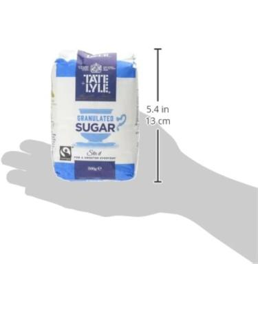 Tate & Lyle | Fairtrade Granulated Sugar 500g X 6 | Pure Cane Sugar | Suitable for vegetarians and vegans - Buy Online on GoSupps.com