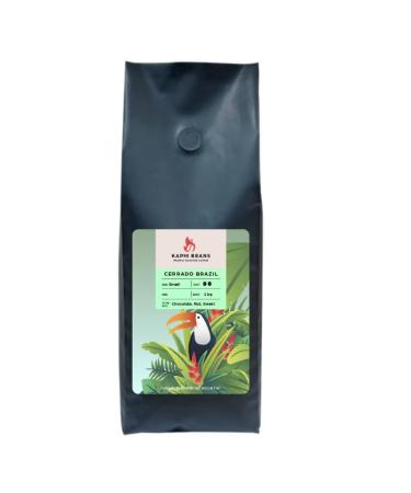 Kaphi Beans Roasted Coffee - Cerrado Brazil - Medium Roast - 100% Arabica Beans - Freshly Roasted Whole Beans (Pack Of 1kg)