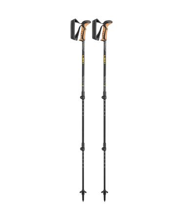 LEKI Khumbu Lite poles mango-dark anthracite-black 100 - 135 cm - Buy Online on GoSupps.com
