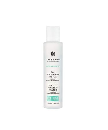 Mizellar detox water removes their eyes and lips calms impurities |Alban Muller Engineering Botanique |Bio-certified-ecocert cosmos organic certified-150 ml
