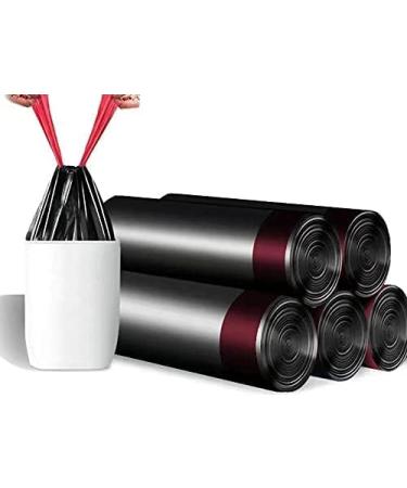 Small Trash Bags Drawstring 75 Counts Durable 3 Gallon Small Black Garbage Bags for Home Kitchen Bathroom Bedroom Office