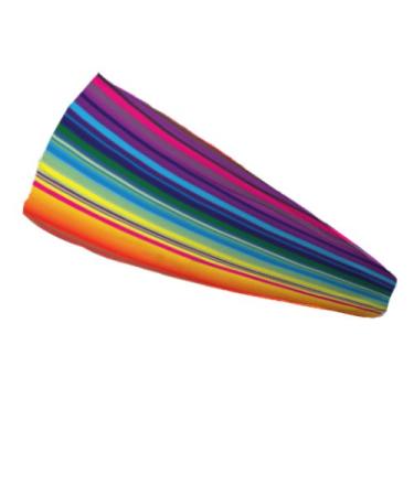 Bondi Band Colorful Stripes Moisture Wicking 4" Headband 1 Pack