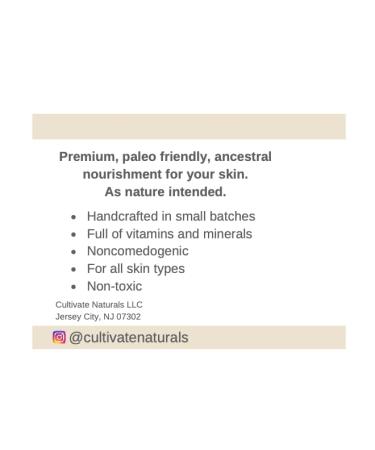 Reishi Tallow Body Balm 2 oz | Organic Non-Toxic Paleo Friendly Skincare | Grass Fed Beef Tallow & Reishi Spore Extract | Moisturizing Balm for All Skin Types - Buy Online on GoSupps.com