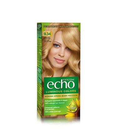 FARCOM Echo hair color with natural olive extract and vitamin C 60ml (9.34 honey light blonde)