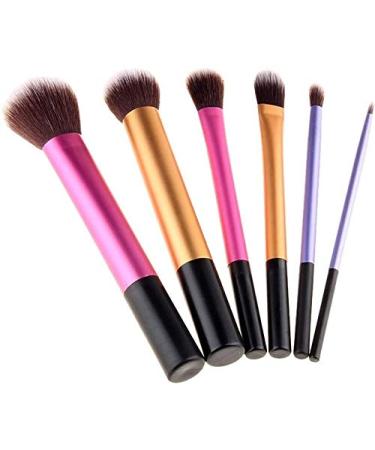 pc Makeup Brushes Professional Plastic Handle Powder Brush Aluminum Pipe Cosmetics Smooth Brush for Eye Face 3 Colour