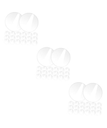 SEWACC 60 Pcs Acrylic Round Sheet Round Acrylic Board Acrylic Boards for DIY Multifunction Key Chain