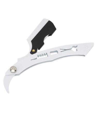 Professional Retro Foldable Barber Razor for Men - Manual Blade Holder in White | Premium Quality Grooming - Buy Online on GoSupps.com