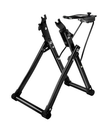Cross Land Wheel Holder Bicycle Wheel Maintenance Wheel Truing Stand, Bike/Bicycle Tire Truing Stand, Foldable Home Mechanic Truing Stand Suitable for 16" - 29" 700C Wheels, Professional Bicycle Rim