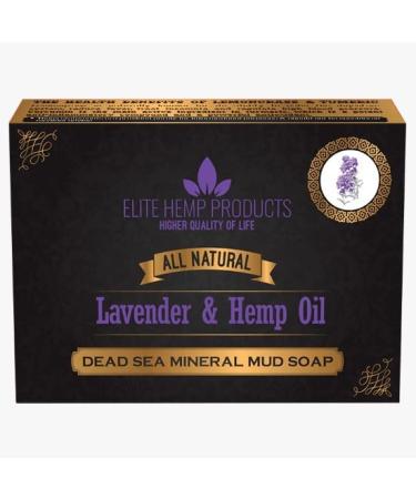 D2M Elite Hemp Products Dead Sea Mineral Mud Soap - Lavender & Hemp Oil
