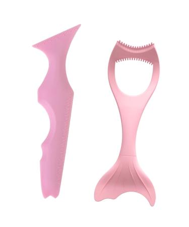 DRESSOOS Silicone Ladle Spoon 2pcs Eyeliner lashes kit eyelash brush separator girls lipstick Makeup Supply thermostat smoky