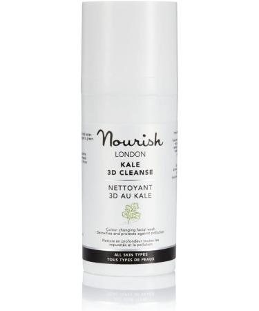Nourish London Kale 3D Facial Cleanser 100ml | Colour Changing Cleanser | Kale & Griffonia Extracts | 100% Vegan | Cruelty-Free | Suitable for All Skin Types - Buy Online on GoSupps.com